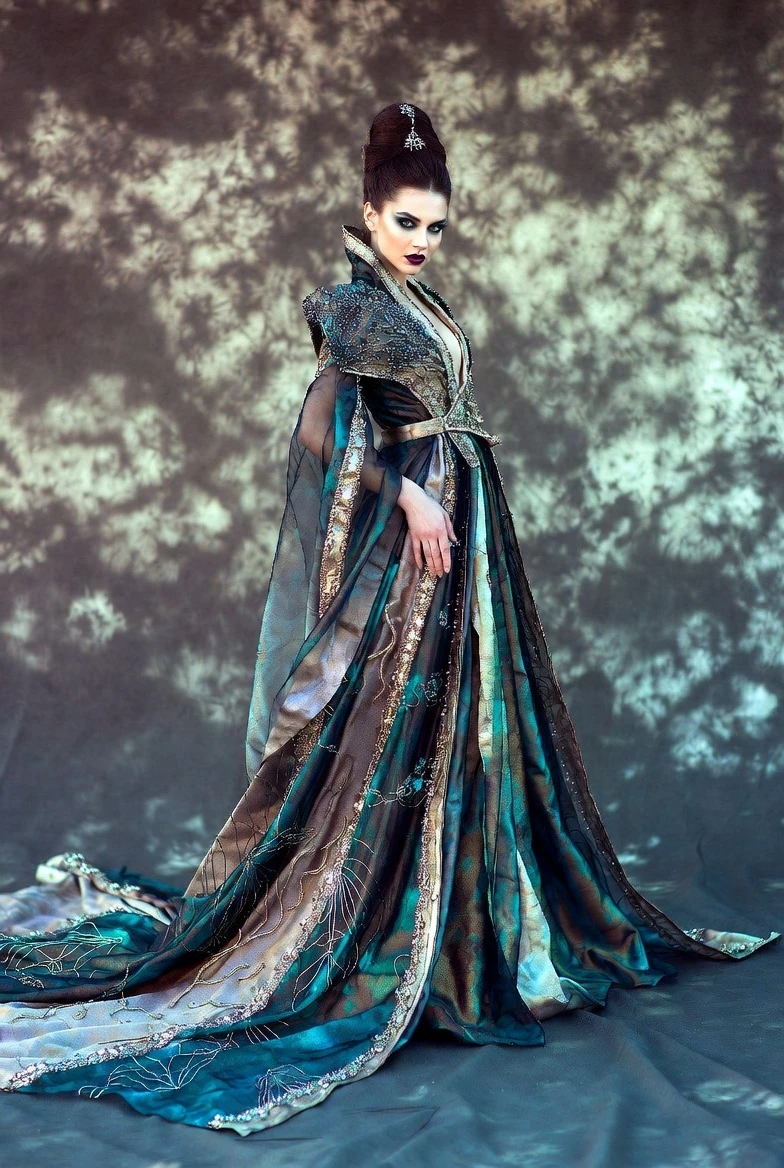 Command the Shadows: Recreate This Majestic Dark Empress Gown Now!