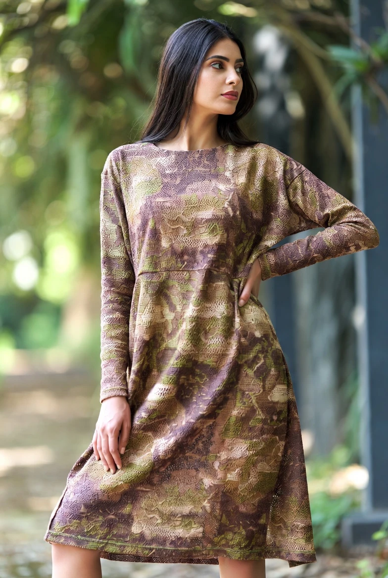 Embrace Earthy Tribal Lace Ethnic Mini Dress Charm