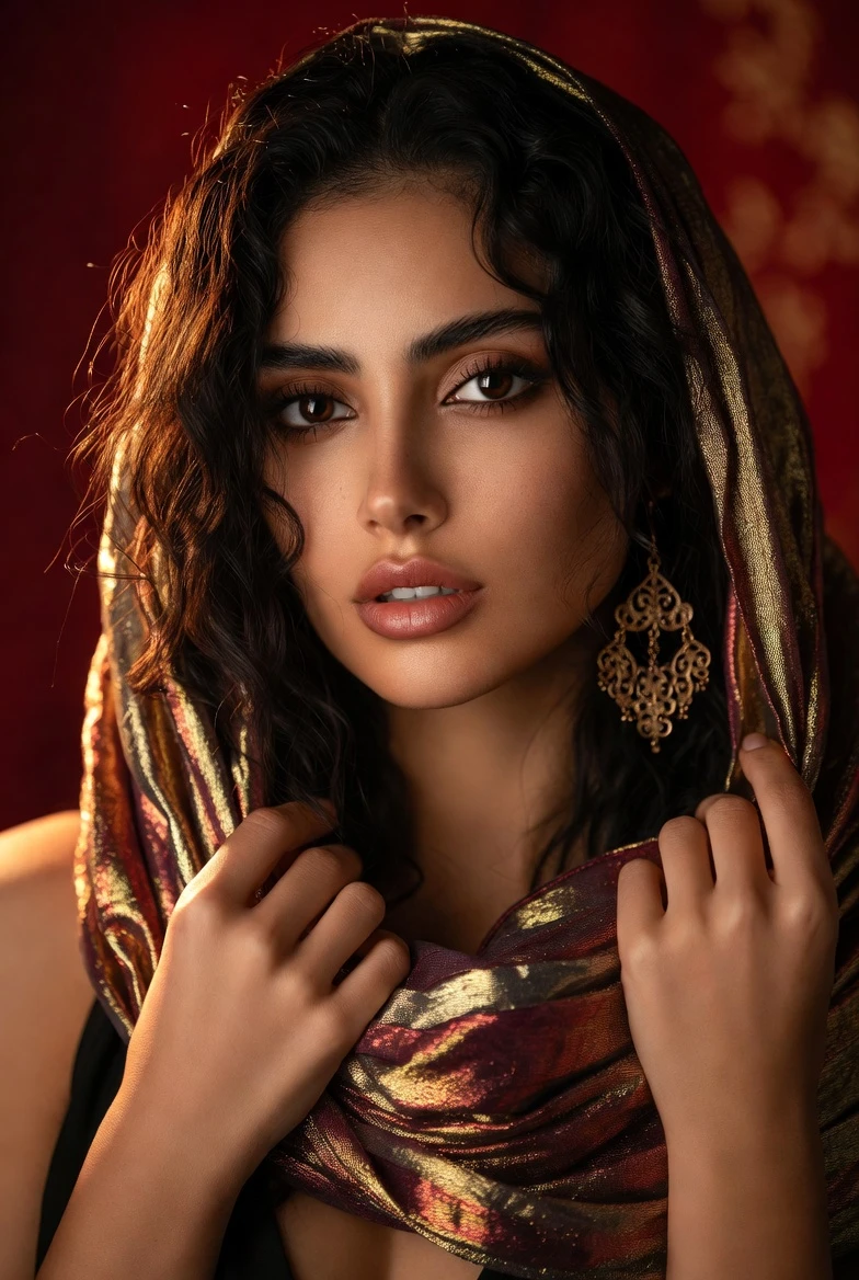 Master This Golden-Veiled Arabian Nights Glow – 2026 “Royal Desert