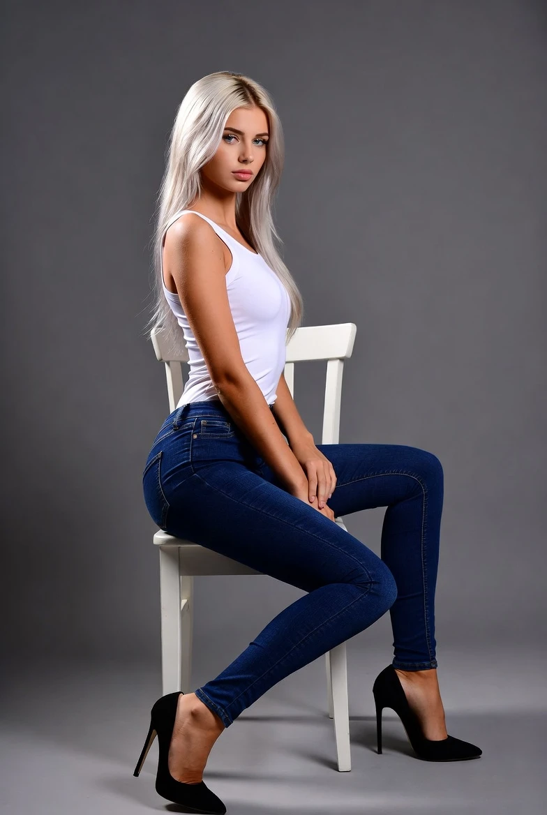 Master This Viral Blonde Side-Sitting Legs-Uncrossed Pose – Exact