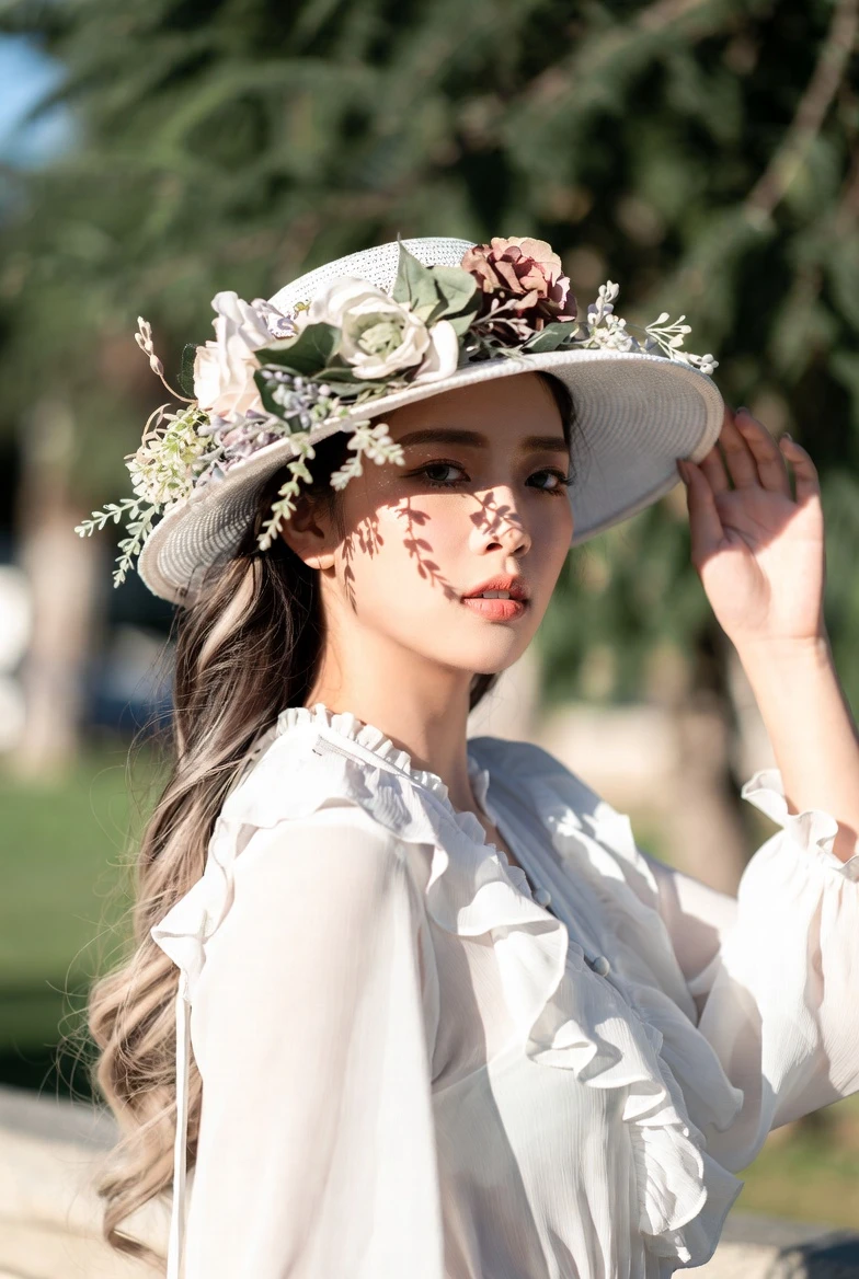 Recreate This Dreamy Cottagecore Look: Floral Straw Hat & Ruffled Blou